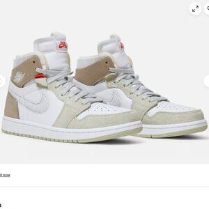 NWT Air Jordan 1 Zoom Comfort High Olive Aura W - CT0979-102